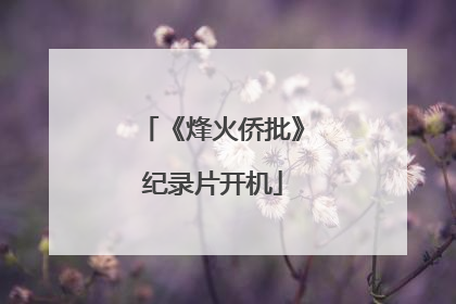 《烽火侨批》纪录片开机