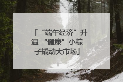 “端午经济”升温 “健康”小粽子撬动大市场