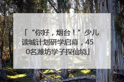 “你好，烟台！”少儿读城计划研学启幕，450名潍坊学子探仙境