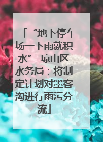 “地下停车场一下雨就积水” 琼山区水务局：将制定计划对墨客沟进行雨污分流