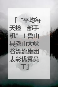 “平均每天捡一部手机”！鲁山县尧山大峡谷漂流集团表彰优秀员工