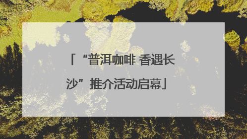 “普洱咖啡 香遇长沙”推介活动启幕
