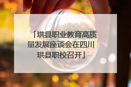 珙县职业教育高质量发展座谈会在四川珙县职校召开