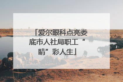 爱尔眼科点亮娄底市人社局职工“睛”彩人生