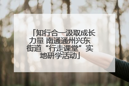 知行合一汲取成长力量 南通通州兴东街道“行走课堂”实地研学活动