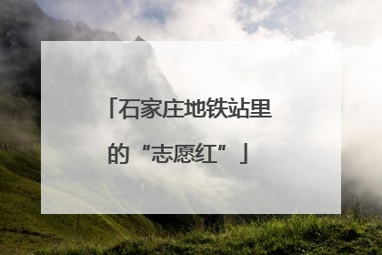 石家庄地铁站里的“志愿红”
