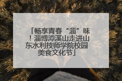 畅享青春“淄”味！淄博潭溪山走进山东水利技师学院校园美食文化节