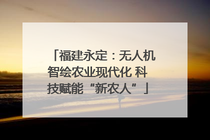福建永定：无人机智绘农业现代化 科技赋能“新农人”