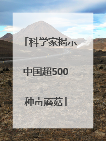 科学家揭示中国超500种毒蘑菇