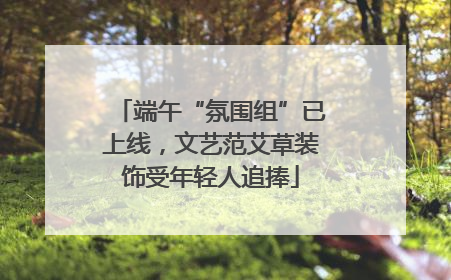 端午“氛围组”已上线，文艺范艾草装饰受年轻人追捧