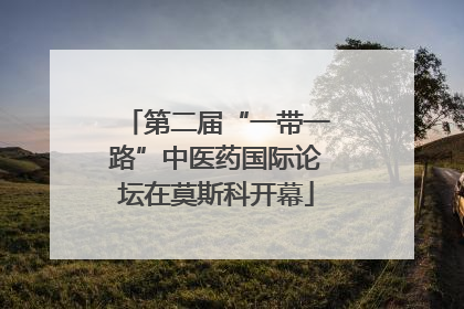 第二届“一带一路”中医药国际论坛在莫斯科开幕