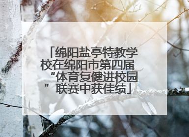 绵阳盐亭特教学校在绵阳市第四届“体育复健进校园”联赛中获佳绩