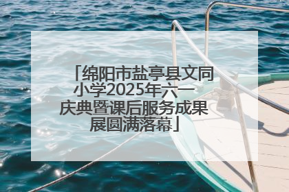 绵阳市盐亭县文同小学2025年六一庆典暨课后服务成果展圆满落幕