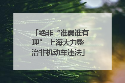 绝非“谁弱谁有理” 上海大力整治非机动车违法