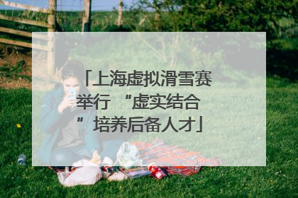 上海虚拟滑雪赛举行 “虚实结合”培养后备人才