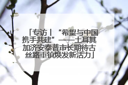专访丨“希望与中国携手共建”——土耳其加济安泰普市长期待古丝路重镇焕发新活力