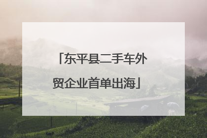 东平县二手车外贸企业首单出海