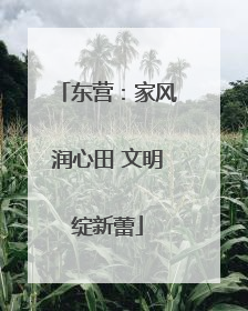 东营：家风润心田 文明绽新蕾