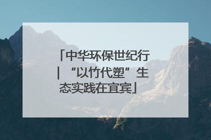 中华环保世纪行｜“以竹代塑”生态实践在宜宾