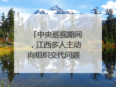 中央巡视期间，江西多人主动向组织交代问题｜打虎拍蝇
