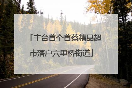 丰台首个首蔡精品超市落户六里桥街道