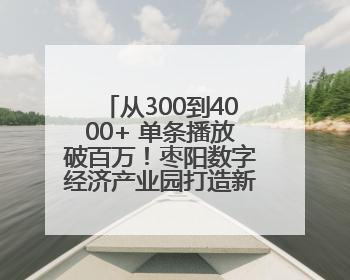 从300到4000+ 单条播放破百万！枣阳数字经济产业园打造新农人IP