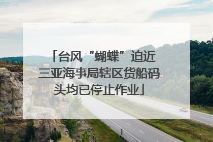 台风“蝴蝶”迫近 三亚海事局辖区货船码头均已停止作业