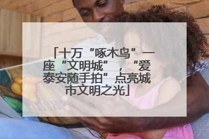 十万“啄木鸟”一座“文明城”，“爱泰安随手拍”点亮城市文明之光