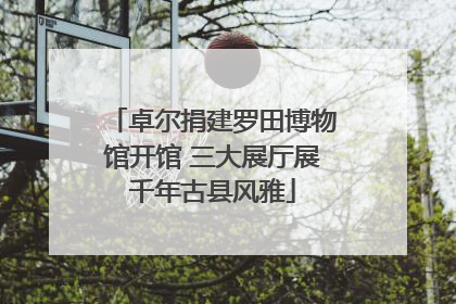 卓尔捐建罗田博物馆开馆 三大展厅展千年古县风雅