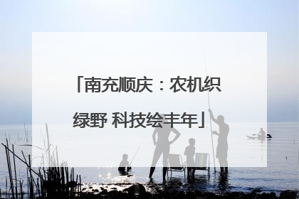 南充顺庆：农机织绿野 科技绘丰年