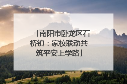 南阳市卧龙区石桥镇：家校联动共筑平安上学路