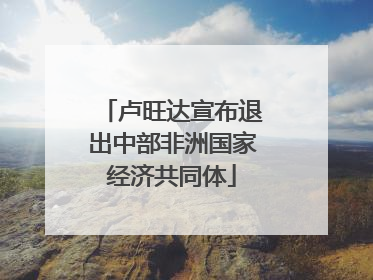 卢旺达宣布退出中部非洲国家经济共同体