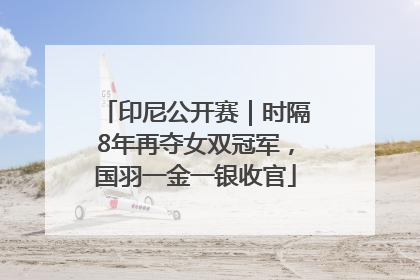 印尼公开赛｜时隔8年再夺女双冠军，国羽一金一银收官