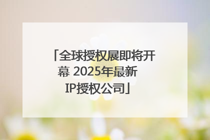 全球授权展即将开幕 2025年最新IP授权公司