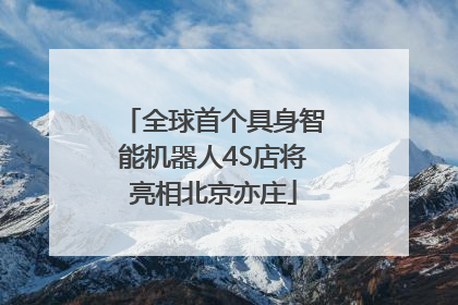 全球首个具身智能机器人4S店将亮相北京亦庄