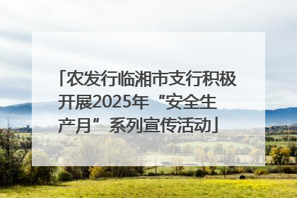 农发行临湘市支行积极开展2025年“安全生产月”系列宣传活动