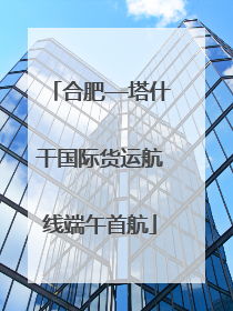 合肥—塔什干国际货运航线端午首航