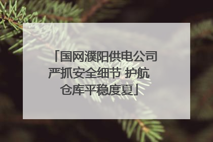 国网濮阳供电公司严抓安全细节 护航仓库平稳度夏