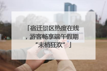 宿迁景区热度在线，游客畅享端午假期“末梢狂欢”