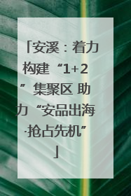 安溪：着力构建“1+2”集聚区 助力“安品出海·抢占先机”
