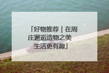 好物推荐｜在周庄邂逅造物之美 生活更有趣