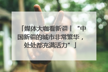 媒体大咖看新疆丨“中国新疆的城市非常繁华，处处都充满活力”
