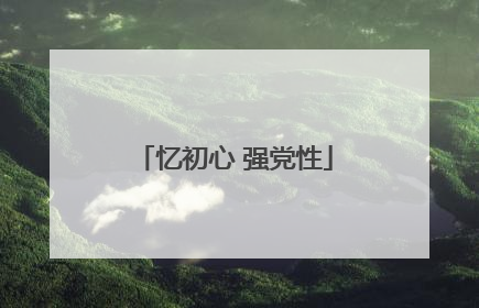 忆初心 强党性