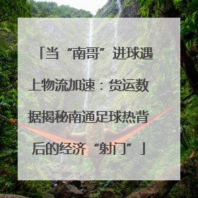 当“南哥”进球遇上物流加速：货运数据揭秘南通足球热背后的经济“射门”