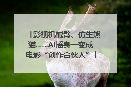 影视机械臂、仿生熊猫……AI摇身一变成电影“创作合伙人”