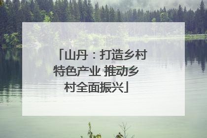 山丹：打造乡村特色产业 推动乡村全面振兴