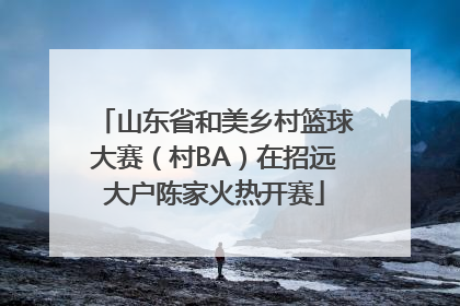 山东省和美乡村篮球大赛（村BA）在招远大户陈家火热开赛