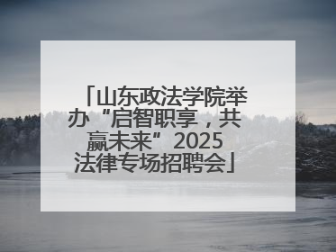 山东政法学院举办“启智职享，共赢未来”2025法律专场招聘会