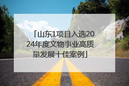 山东1项目入选2024年度文物事业高质量发展十佳案例