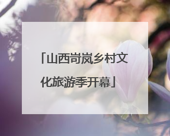 山西岢岚乡村文化旅游季开幕